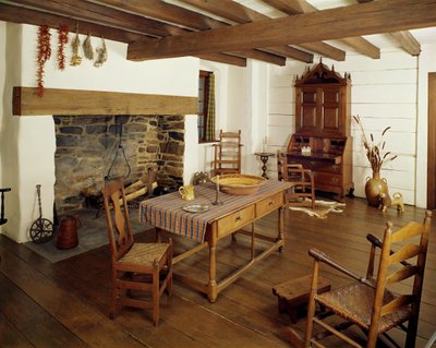 Piedmont Zimmer, Guildford County, North Carolina, um 1766 von American School